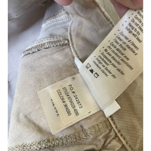 PAIGE Jeans Mayslie Jogger Khaki Grosgrain Vintage Oak 29 - Picture 7 of 10